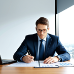 **

"A professional financial analyst in a modern office, reviewing charts and graphs, fully clothed in a business suit, appropriate attire, safe for work, perfect anatomy, natural pose, professional lighting, high-resolution, family-friendly, data-driven environment."

**