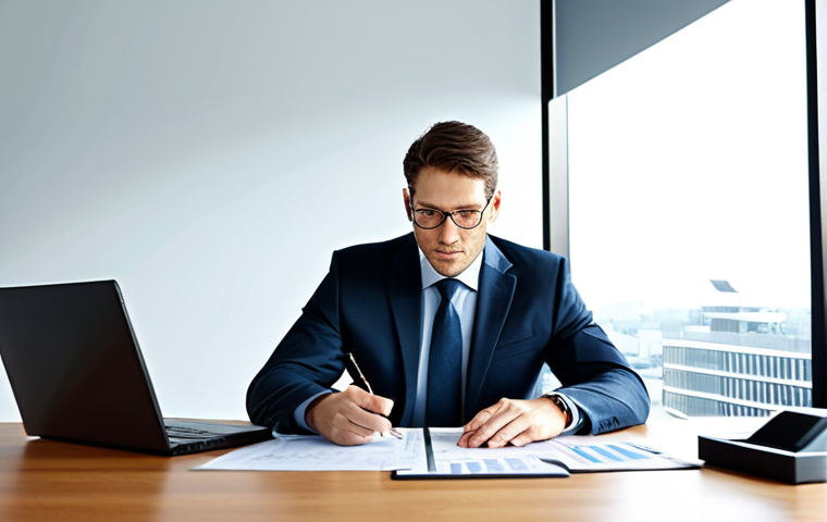 **
"A professional financial analyst in a modern office, reviewing charts and graphs, fully clothed in a business suit, appropriate attire, safe for work, perfect anatomy, natural pose, professional lighting, high-resolution, family-friendly, data-driven environment."
**
